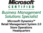 We are Microsoft-certified for RMS HQ and Store Operations